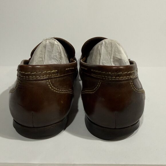 PRONTO UOMO Mens 10M Burgundy Tassel Loafers Made in Italy Leather Sole